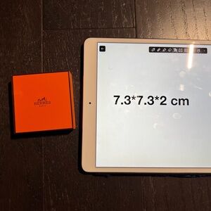 Hermes small empty box jewelry case decoration storage orange